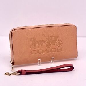 COACH Long Zip Around Wallet With Horse And Carriage